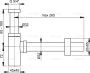 Alcaplast - DESIGN mosdószifon DN32 A401