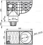 Alcaplast Függőleges univerzális esővíz elvezető 300×155/110 mm AGV1S