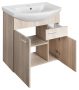 Aqualine Zoja 2 ajtós mosdószekrény fiókkal 71,5x74x34 cm platina tölgy 51175