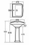 Aqualine ANTIK Mosdóláb, AK103