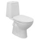 Aqualine Riga monoblokkos kerámia WC csésze hátsó kifolyású 34,5x76x61 cm, fehér RG601