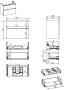 Arezzo design Monterey 80 alsószekrény szifonkivágással, 2 fiókkal, lincoln dió AR-168686