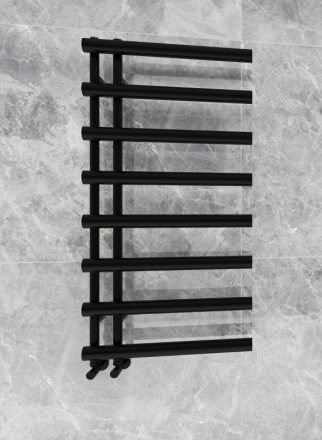 Arezzo design Tube Black törölközőszárítós radiátor 1200x600 mm, fekete AR-TB12060