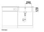 Blanco Supra 450-U egymedencés rozsdamentes acél mosogató 53x43 cm, fényezett 518205