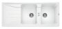Blanco Sona 8 S kétmedencés gránit mosogató csepegtetővel 116x50 cm, fehér 519701