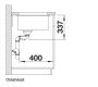 Blanco Subline 480/320-U két medencés gránit mosogató 85,5x46 cm kiegészítőkkel, tartufo 523591