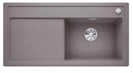 Blanco Zenar XL 6 S egymedencés gránit mosogató csepegtetővel 100x51 cm, jobbos / alumetál 523966