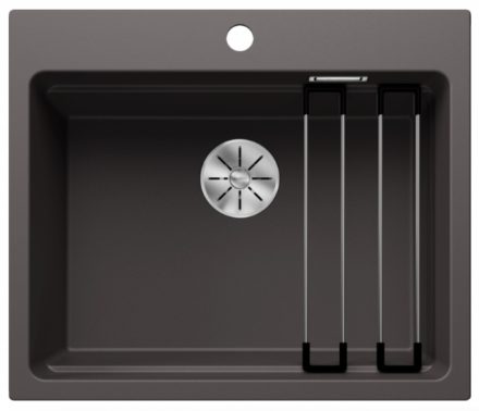 Blanco Etagon 6 gránit mosogató egy nyitott csaplyukkal 60x51 cm, palaszürke 524540