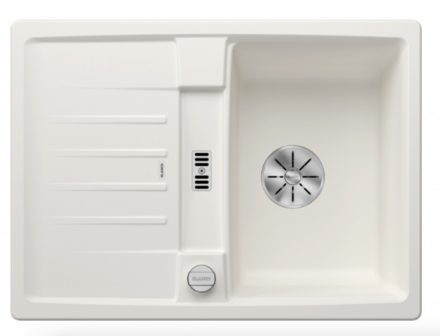 Blanco Lexa 40 S gránit mosogató csepegtetővel 68x50 cm és lefolyó távműködtetővel, fehér 524884