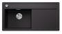 Blanco Zenar XL 6 S-F egymedencés gránit mosogató csepegtető felülettel 99x50 cm, balos / fekete 526065