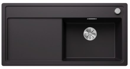 Blanco Zenar XL 6 S-F gránit mosogató csepegtetővel és lefolyógarnitúrával 99x50 cm, jobbos / fekete 526068