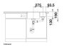 Blanco Subline 340/160-F két medencés gránit mosogató kiegészítőkkel, balos / törtfehér 527161