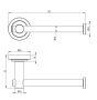 Deante Temisto Fali WC papír tartó, króm ADT_0211