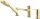 Deante Arnika 3-lyukas egykaros kádkombináció, szálcsiszolt arany BQA_R13M