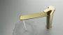Deante Arnika egykaros magasított mosdó csaptelep forgatható kifolyóval, szálcsiszolt arany BQA_R20K
