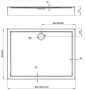 Deante Jasmin téglalap alakú 80x90 akril zuhanytálca KGJ_049B