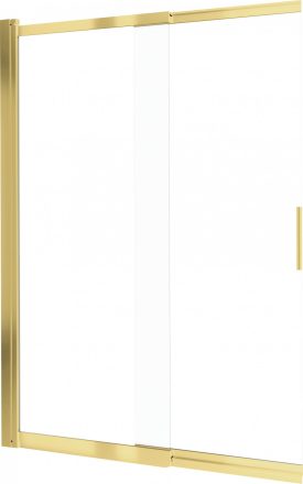 Deante Prizma kádparaván 100x140 cm átlátszó üveg, arany profillal KTJ_Z73R