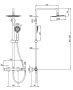 Deante falon kívüli termosztátos zuhanyrendszer esőztető zuhanyfejjel, króm NAC_04OT