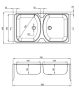 Deante Techno 2 medencés acél mosogató csepegtető nélkül 79x44 cm, szatén ZMU 0200