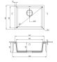 Deante Corda 1 medencés gránit mosogató 55x46 cm, antracit metál ZQA T10C