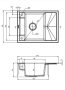 Deante Magnetic gránit mosogatótálca 64x50 cm, automatikus leeresztővel és szifonnal, antracit metál ZRM T11A