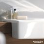 Duravit Vero félig beépíthető kerámia mosdó 55x47 cm, WonderGliss bevonattal 03145500001