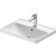 Duravit D-Neo felülről beépíthető mosdó 60x44 cm egy nyitott csaplyukkal és túlfolyóval, fehér alpin 0357600027