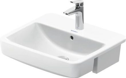 Duravit No.1 félig beépíthető mosdó 550x460 mm, magasfényű fehér 03765500002