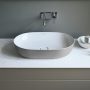 Duravit Luv ráültethető mosdótál 60x40 cm, matt szürke/fehér, WonderGliss bevonattal 03796023001