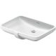 Duravit No.1 beépíthető mosdó túlfolyóval 585x455 mm, magasfényű fehér 03955500282