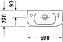 Duravit D-Code balos kézmosó 55x22 07065000092