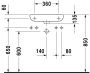 Duravit D-Code balos kézmosó 55x22 07065000092