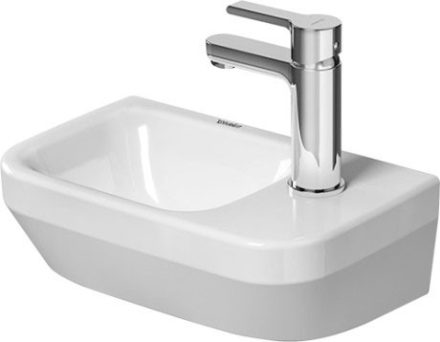 Duravit DuraStyle WonderGliss jobbos kézmosó 36x22 cm, fehér 07133600001