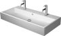 Duravit Vero Air Kerámia mosdó 100x47 cm WonderGliss bevonattal, 2 csapfurattal, alpin fehér 23501000241