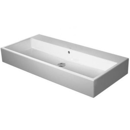 Duravit Vero Air Kerámia mosdó 100x47 cm WonderGliss bevonattal, csaplyuk nélkül, alpin fehér 23501000601