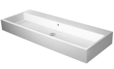 Duravit Vero Air Kerámia mosdó 120x47 cm WonderGliss bevonattal, csaplyuk nélkül, alpin fehér 23501200601