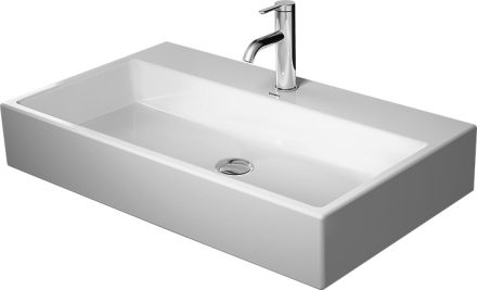 Duravit Vero Air Kerámia mosdó túlfolyó nélkül 80x47 cm, bútorral aláépíthető, alpin fehér 2350800041