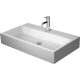 Duravit Vero Air csiszolt kerámia mosdó 80x47 cm, WonderGliss bevonattal, túlfolyó nélkül, alpin fehér 23508000711