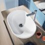 Duravit D-Neo mosdótál 60x40 cm WonderGliss bevonattal, fehér 23726000701