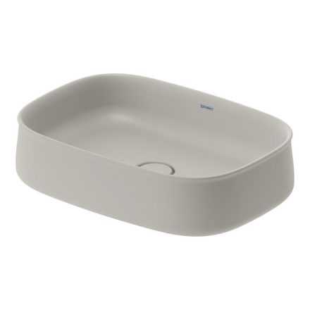 Duravit Zencha kerámia mosdótál 55x39 cm, matt szürke 2373556779