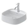 Duravit Zencha kerámia mosdótál 42x42 cm WonderGliss bevonattal, matt fehér 23744232711