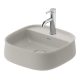 Duravit Zencha kerámia mosdótál 42x42 cm WonderGliss bevonattal, matt szürke 23744267711