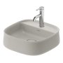 Duravit Zencha kerámia mosdótál 42x42 cm WonderGliss bevonattal, matt szürke 23744267711