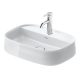 Duravit Zencha kerámia mosdótál 55x39 cm WonderGliss bevonattal, fehér 23745500711