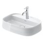 Duravit Zencha kerámia mosdótál 55x39 cm, csaplyukkal és rögzítővel, fehér 2374550071