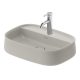 Duravit Zencha kerámia mosdótál 55x39 cm, csaplyukkal és rögzítővel, matt szürke 2374556771