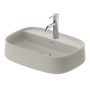 Duravit  Zencha kerámia mosdótál 55x39 cm WonderGliss bevonattal, matt szürke 23745567711