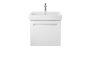 Duravit No.1 DuraStyle Basic mosdó túlfolyóval 650x460 mm, magasfényű fehér 23756500002 