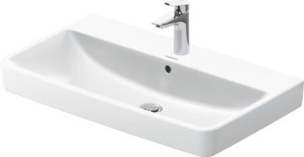 Duravit No.1 DuraStyle Basic mosdó túlfolyóval 800x460 mm, magasfényű fehér 23758000002 