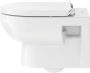 Duravit No.1 DuraStyle Basic Rimless fali mélyöblítésű WC-szett 365x540, magasfényű fehér 45620900A1 